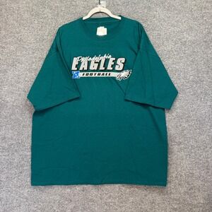 NFL Philadelphia Eagles Tshirt Mens 2XL Graphic Logo Vintage 90s Football NEW